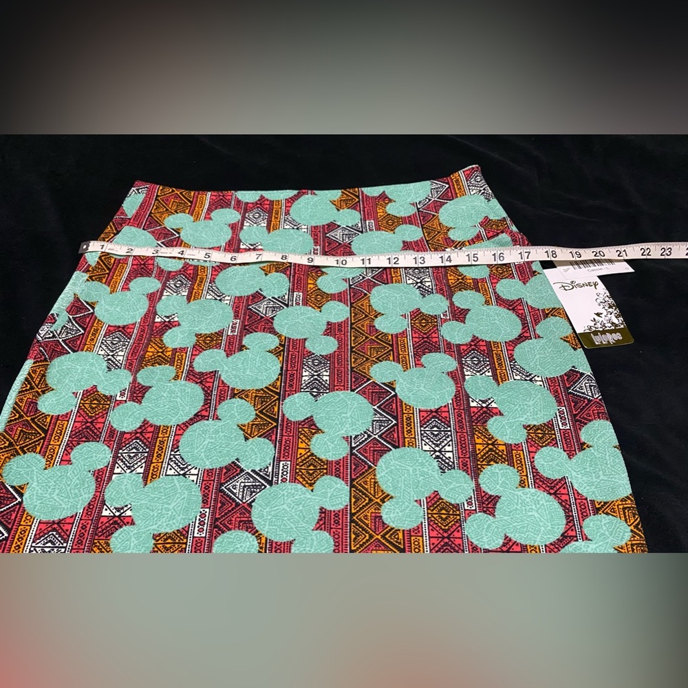 NWT Large Disney high waist stretchy fun skirt Measurements in pics knee length - Picture 4 of 11